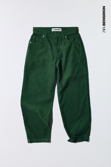 GERADE CORDHOSE BENSIMON ® X ZARA - Grün von Zara