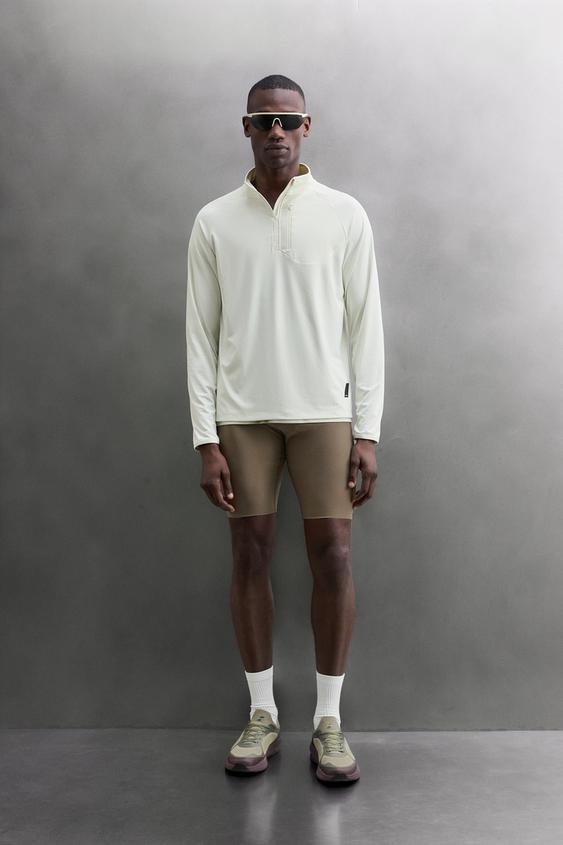 TECHNICAL QUARTER-ZIP T-SHIRT - Sand by Zara - Image 0