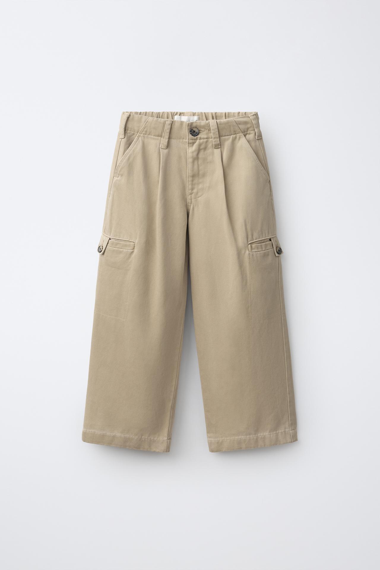 RELAXED CARGO PANTS — Sand