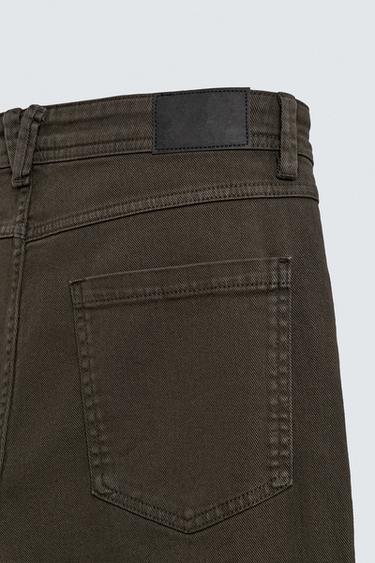STRAIGHT-LEG TROUSERS - Brown de Zara - Image 8