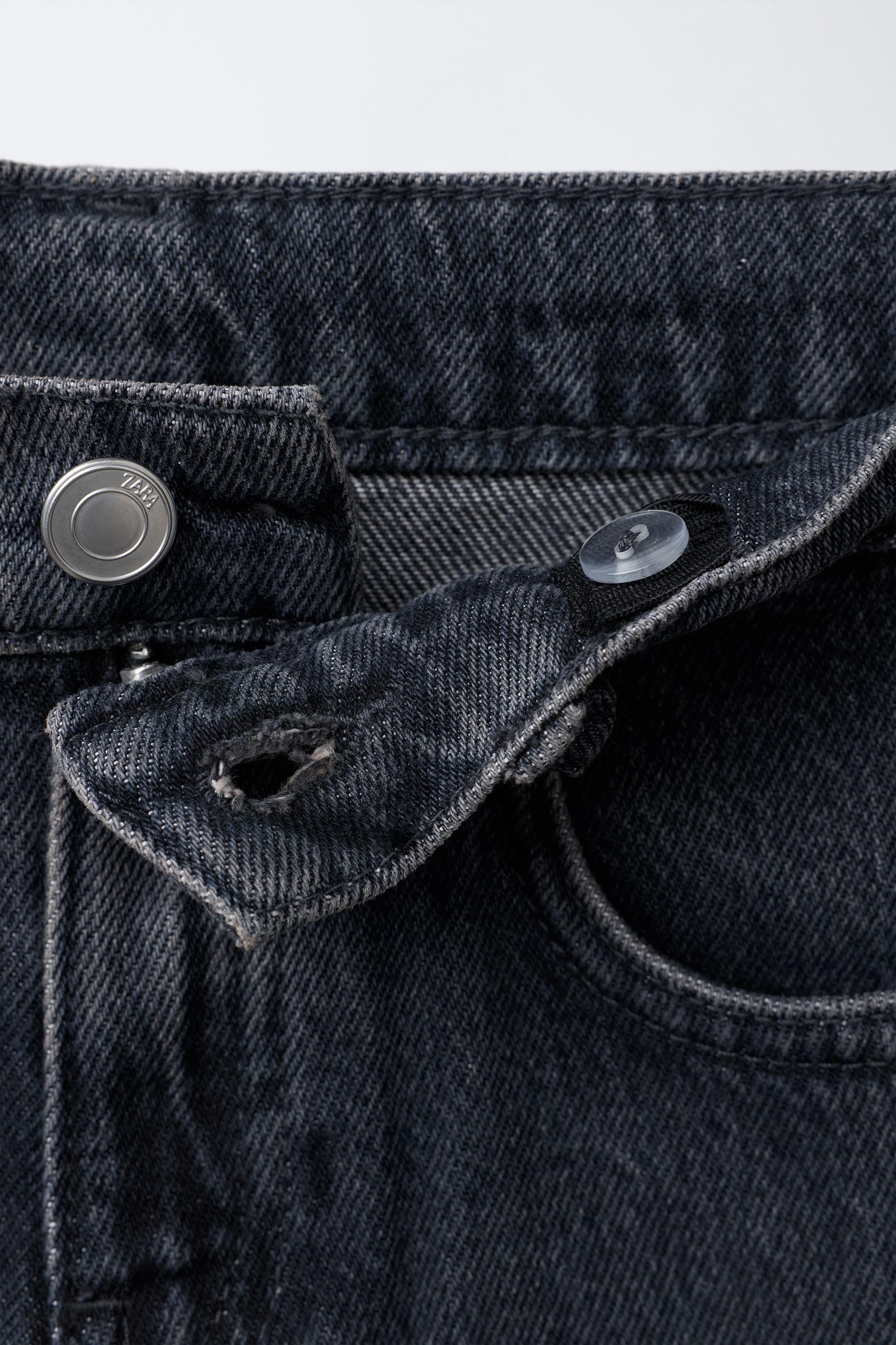 WIDE LEG JEANS WITH RHINESTONE STARS - Blue | ZARA United States