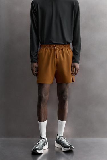 BASIC TRAINING SHORTS - Ochre by Zara