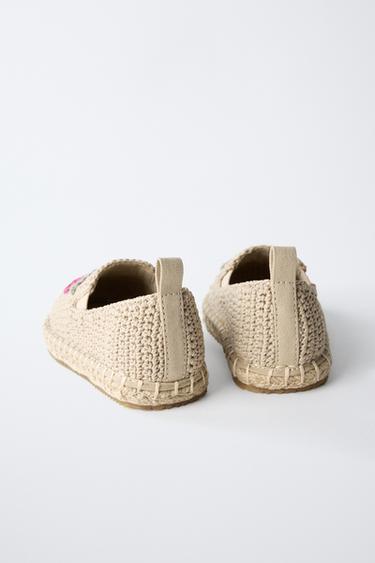CHAUSSURES JUTE CROCHET - Marron sable de Zara - Image 4