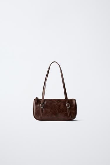 BUCKLE SHOULDER BAG - Brown by Zara - Image 0