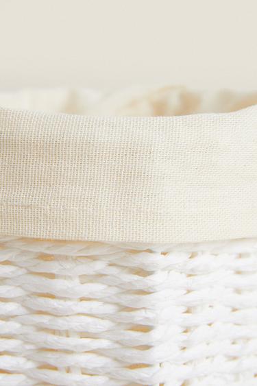 CORBEILLE RONDE DOUBLURE LIN - Blanc de Zara - Image 4