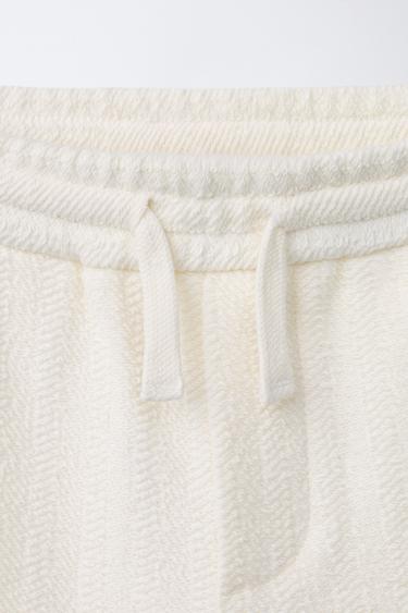 PANTALON CARGO STRUCTURÉ - Écru de Zara - Image 2