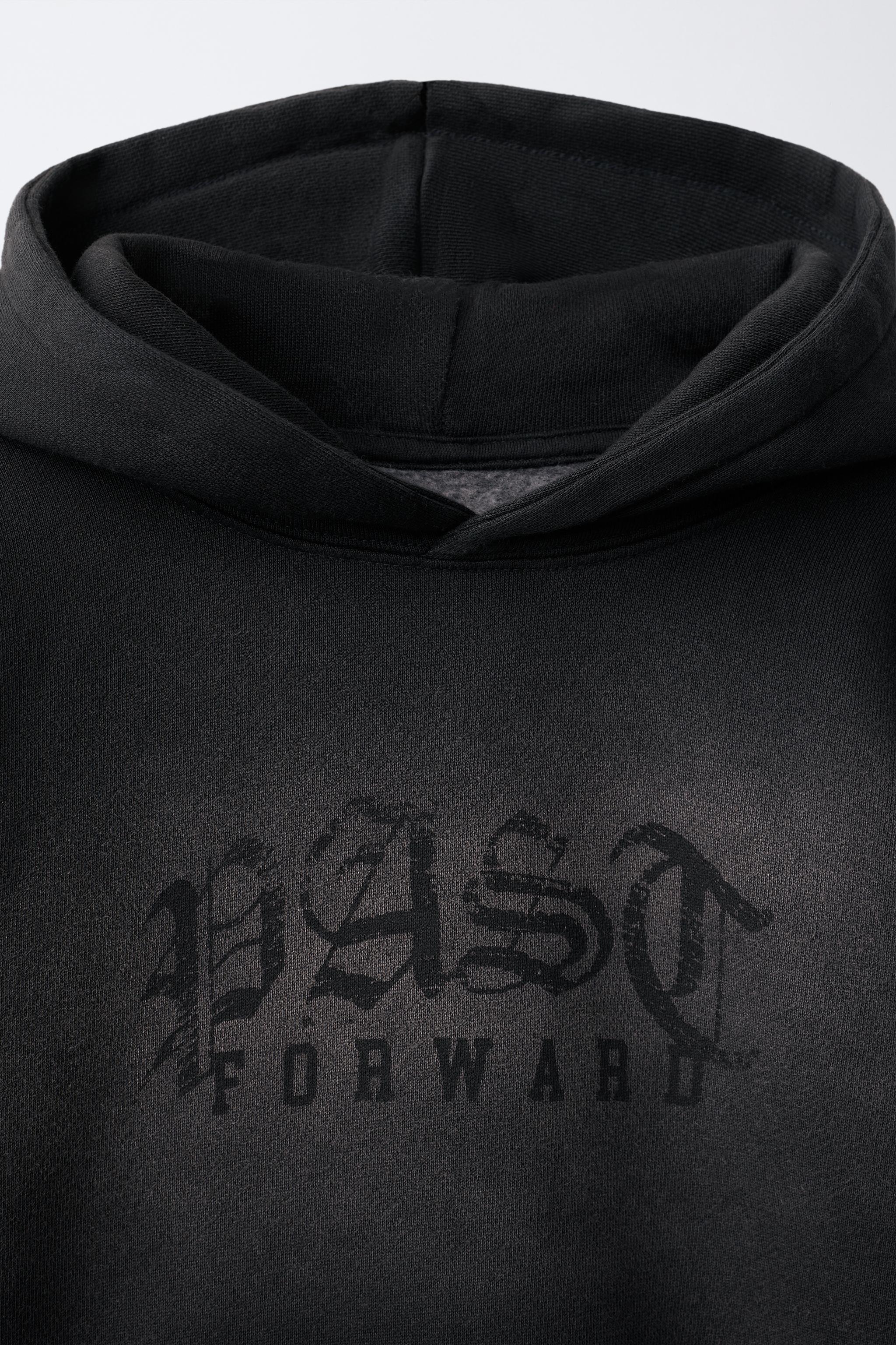 TEXT PRINT HOODIE
