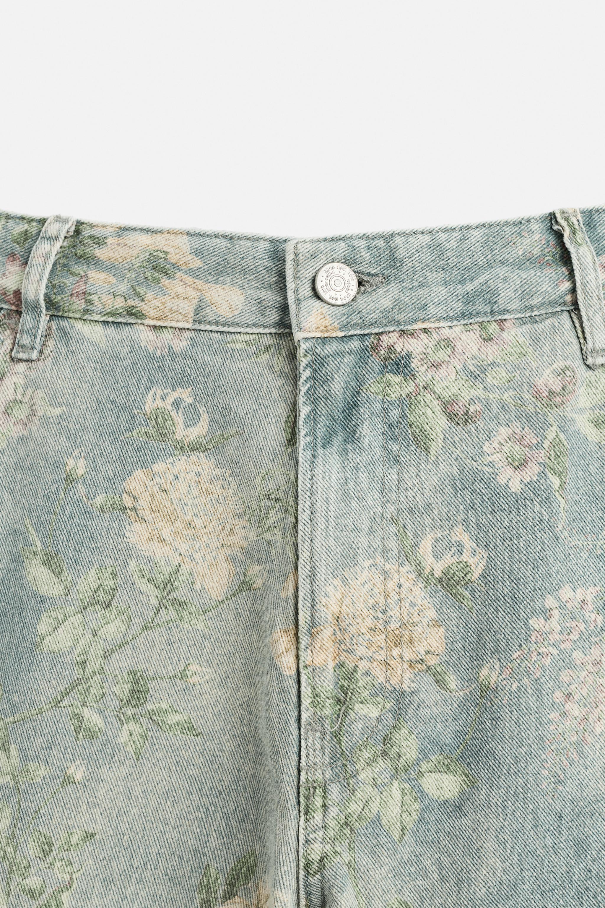 BERMUDA À POCHE DE CHARPENTIER IMPRIMÉ FLORAL