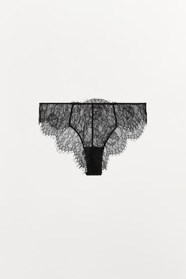 LACE BRIEFS - Black by Zara - Image 5