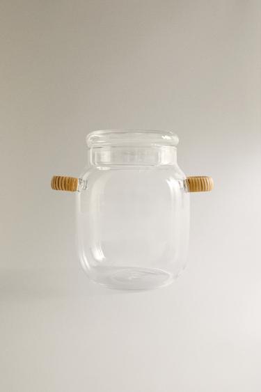 OPBERGPOT MET ROTAN HANDVATEN -  van Zara - Afbeelding 0