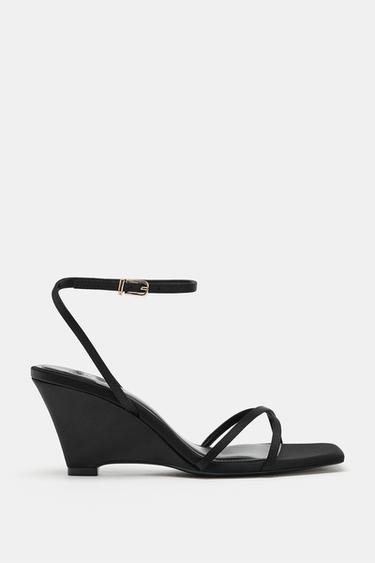 WEDGE SANDALS - Black by Zara