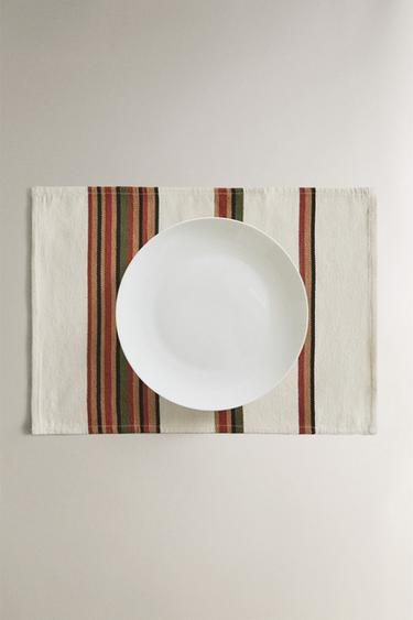 SET DE TABLE RAYURES COULEUR - Vert de Zara - Image 4