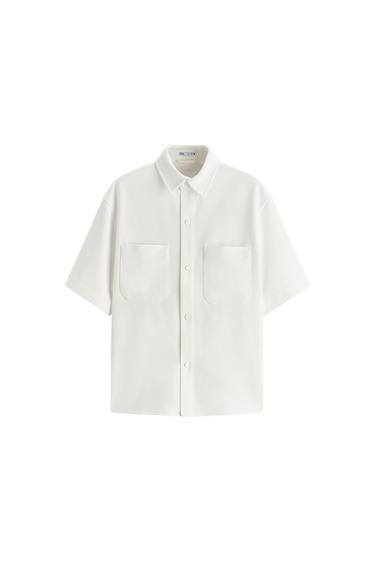 STRETCH POCKET OVERSHIRT