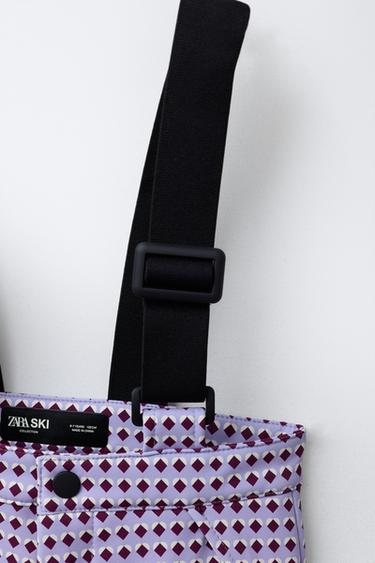 WATER-RESISTANT AND WINDPROOF BRACE SKI TROUSERS WITH RECCO® SYSTEM - Mauve by Zara - Image 4