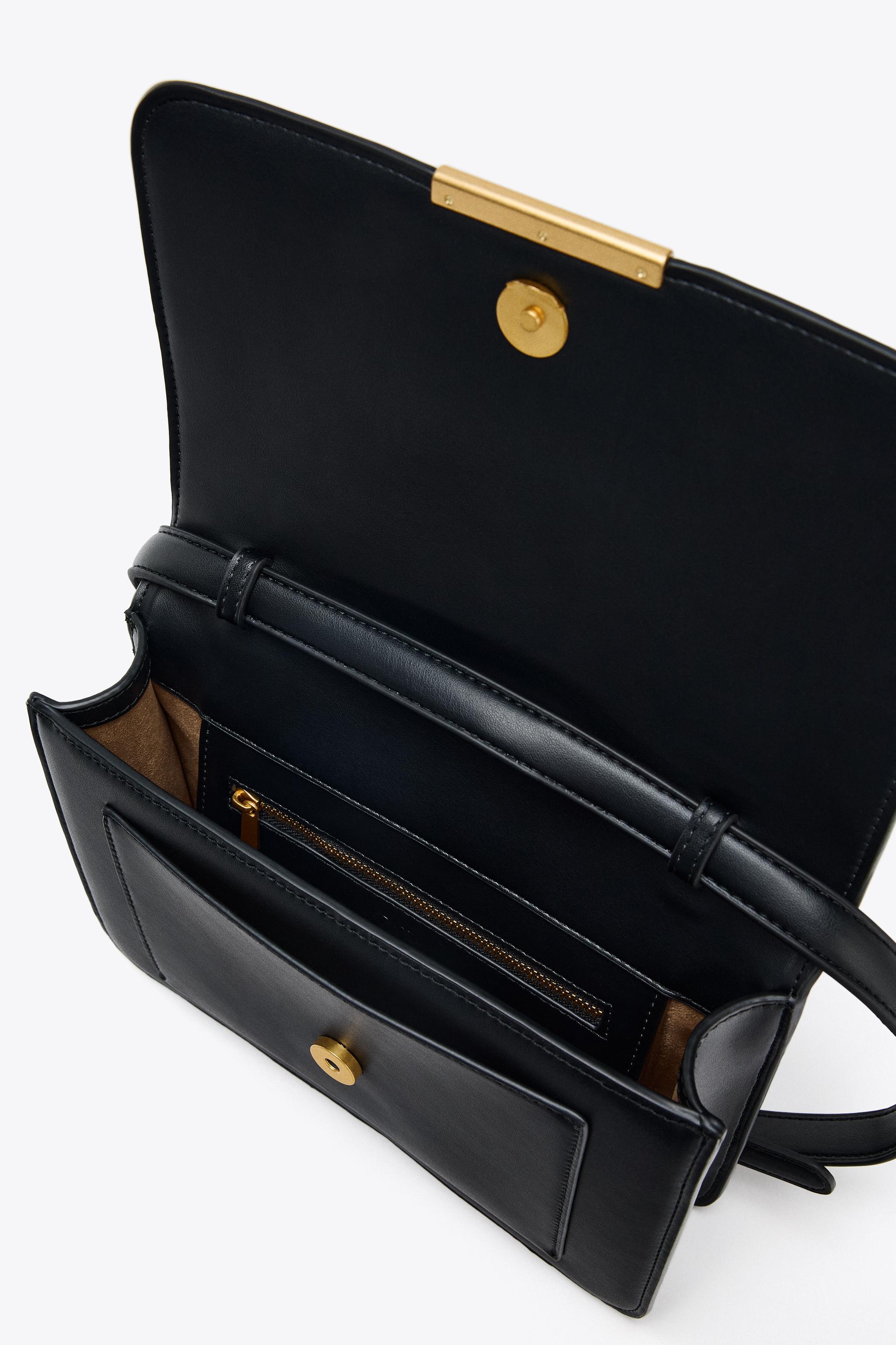 CROSSBODY BAG WITH METAL DETAIL - Black | ZARA United States