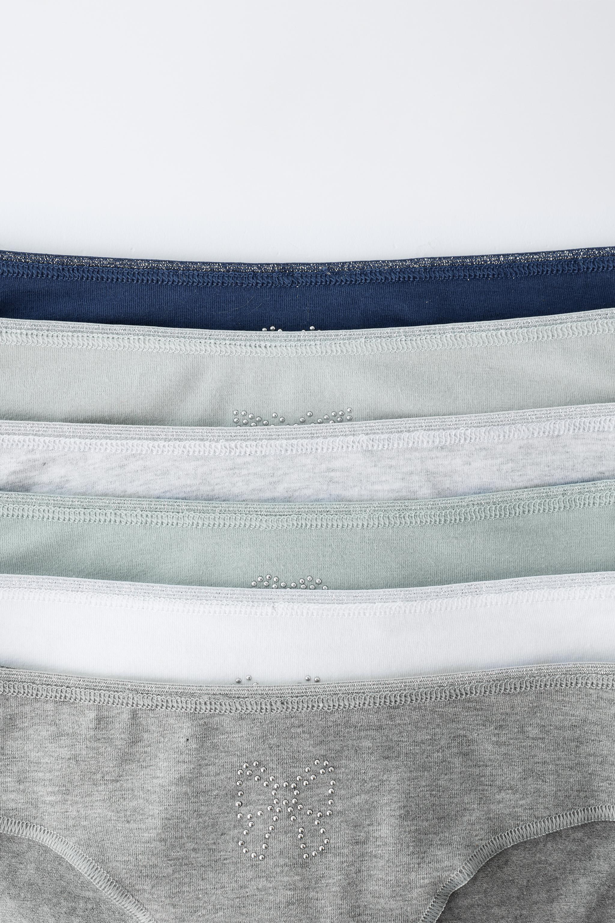 AGES 6-14 / SIX-PACK OF SHAPED RHINESTONE UNDERWEAR