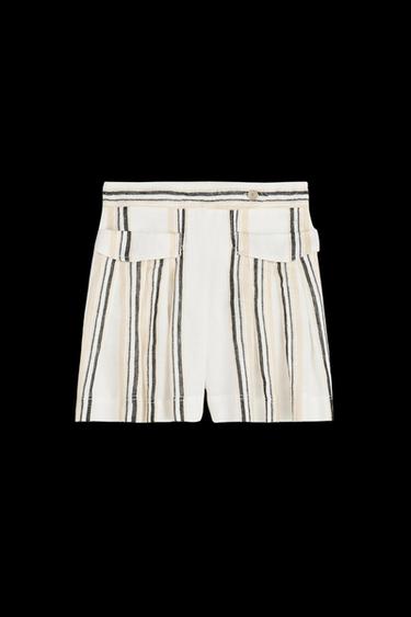 PLTD STRP SHRT - Crudo de Zara - Imagen 0