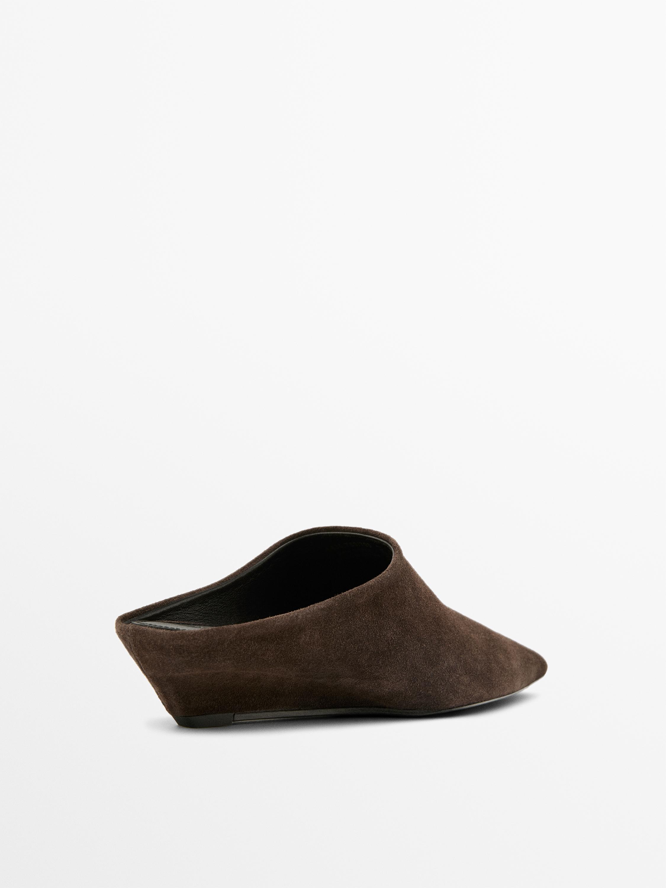 Wedge heel mules