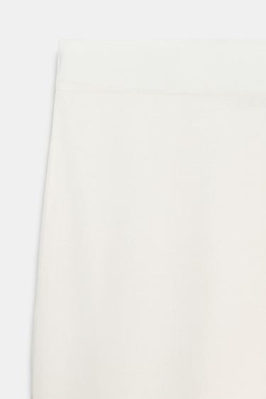 JUPE MI-LONGUE EN MAILLE FINE - Blanc de Zara - Image 7
