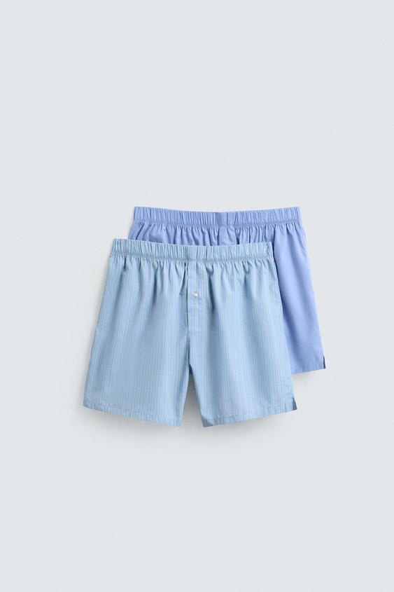 2-PACK ASSORTED POPLIN BOXERS from Zara - $45.90