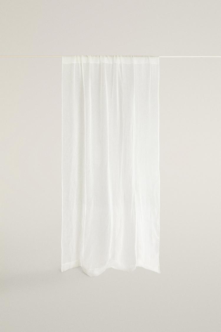 SHEER CURTAIN WITH VERY LOW FILTRATION — Ecru