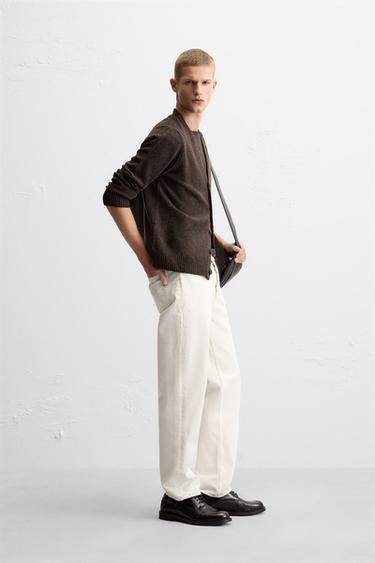 CARDIGAN EN LAINE - Marron de Zara - Image 3