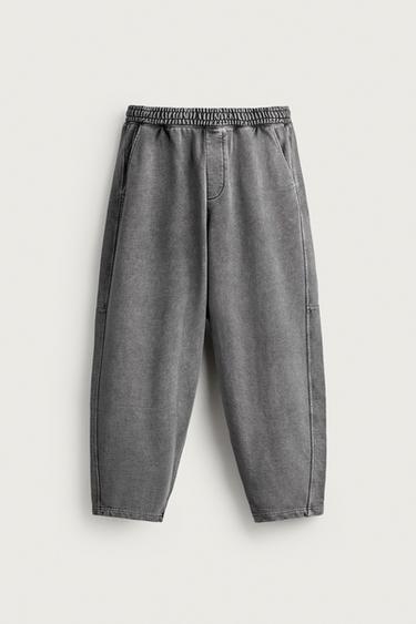 BASIC BALLOON-FIT JOGGERS — Grayish 1