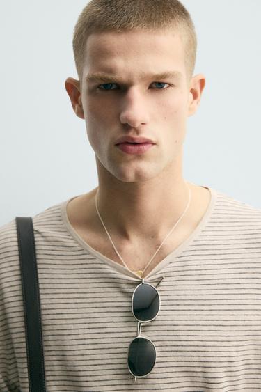 PULL RAYURES MÉLANGE COTON - Rayures de Zara - Image 4