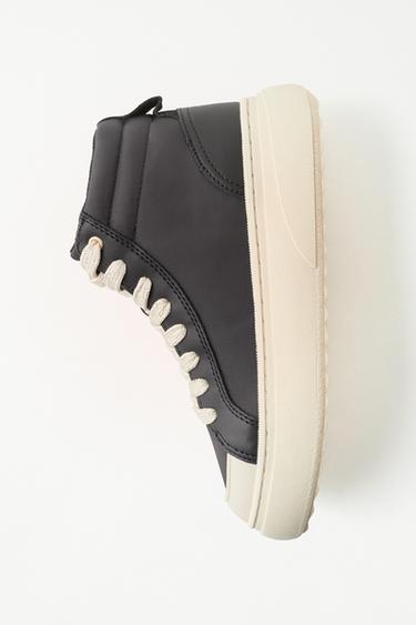 ANKLE BOOTS ESPORTIVA DE TECIDO - Preto da Zara
