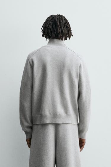 ZIP-UP CARDIGAN - Grey marl by Zara - Image 2