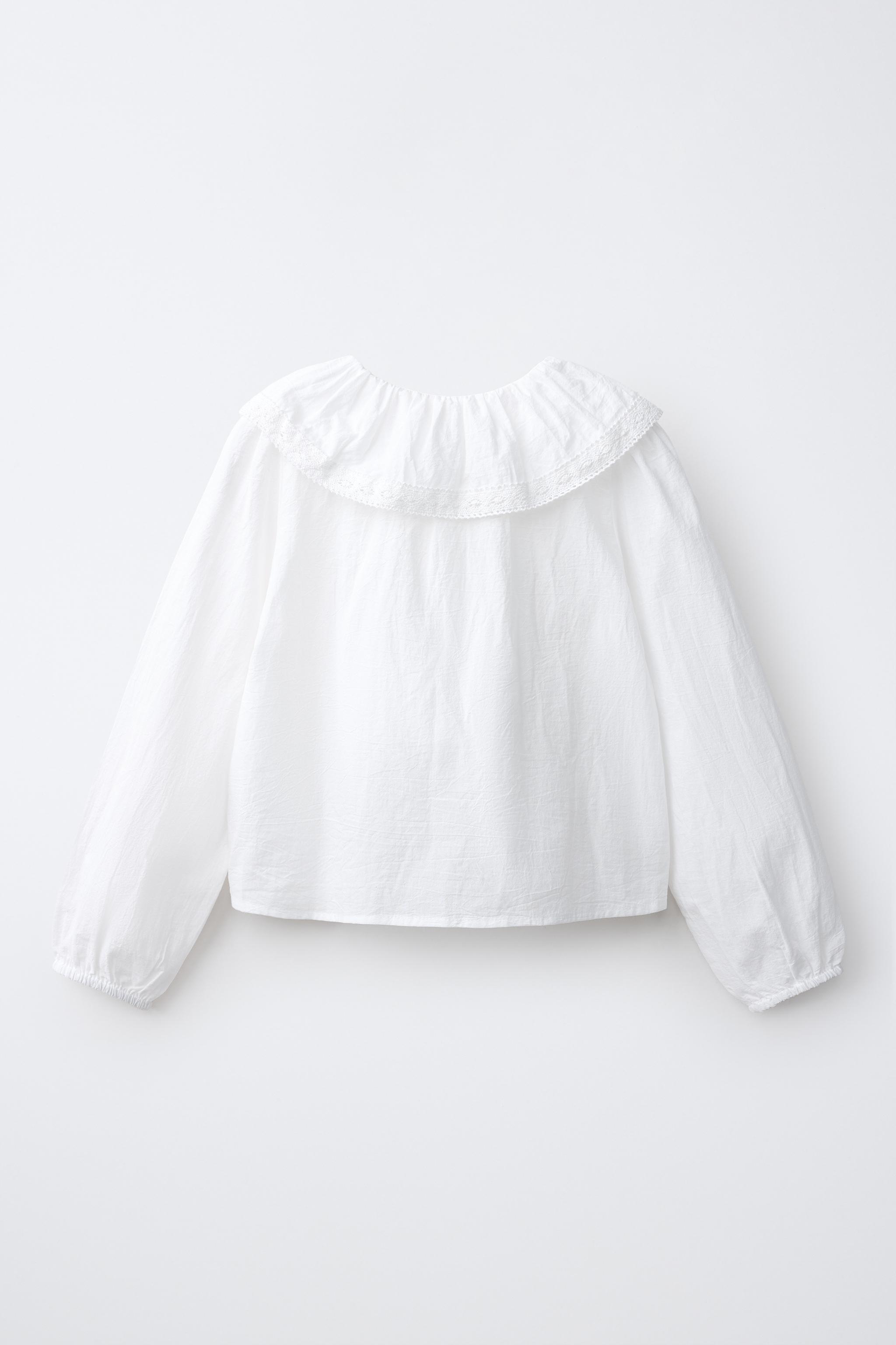 LACE PETER PAN COLLAR SHIRT