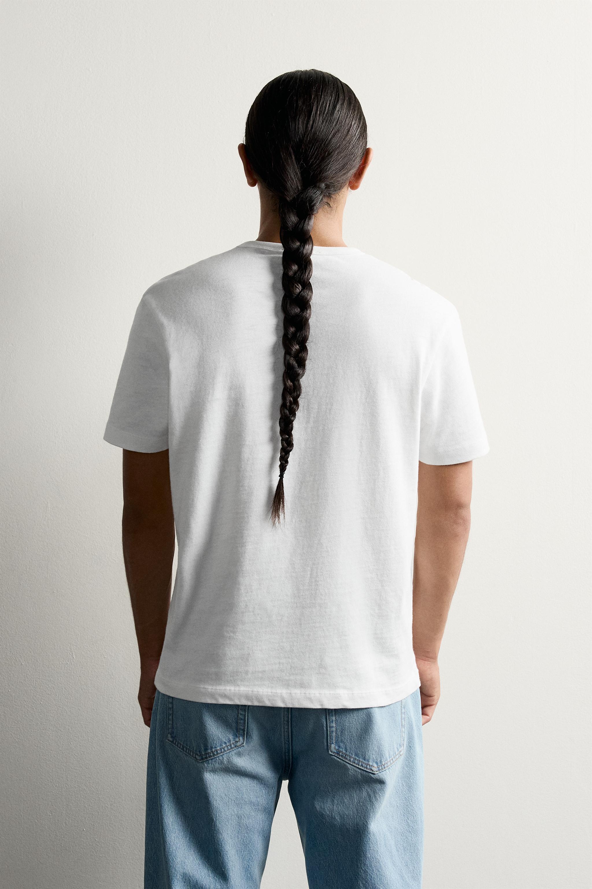 Zara 2'Lİ FRUIT OF THE LOOM™ LOGO NAKIŞLI T-SHIRT PAKETİ görsel 6