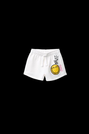 Zara SMILEYWORLD ® RAISED SHORTS - Oyster-white - Image 0