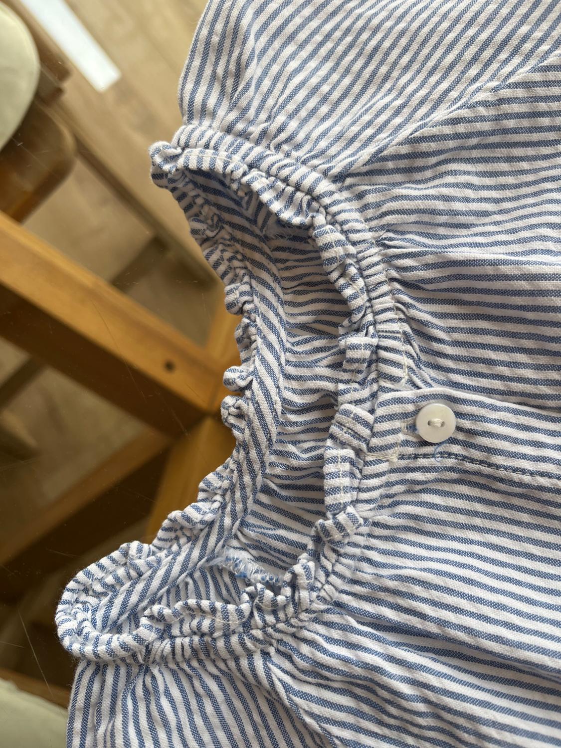 STRIPED SHIRT WITH SCHIFFLI EMBROIDERY - Image 3
