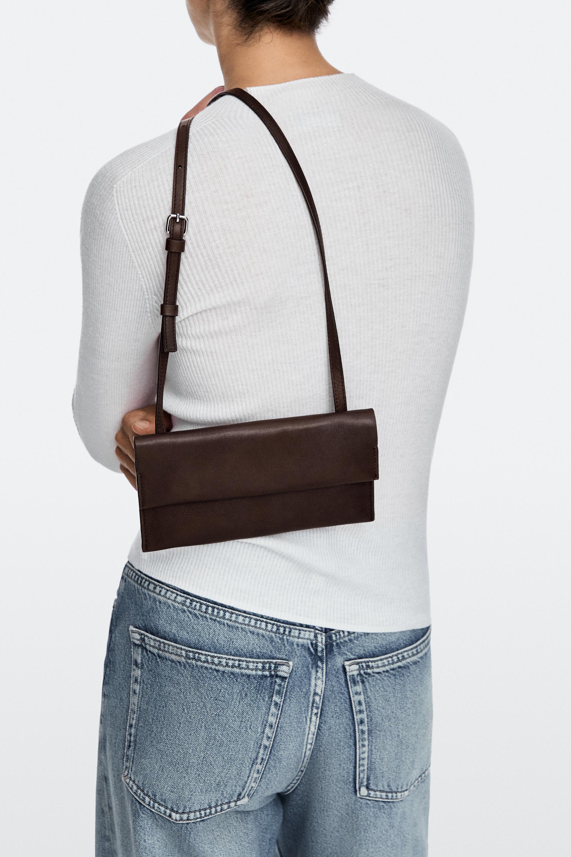 Nappa leather crossbody bag