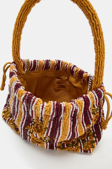 MINI BEADED SHOULDER BAG - Multicoloured by Zara - Image 4