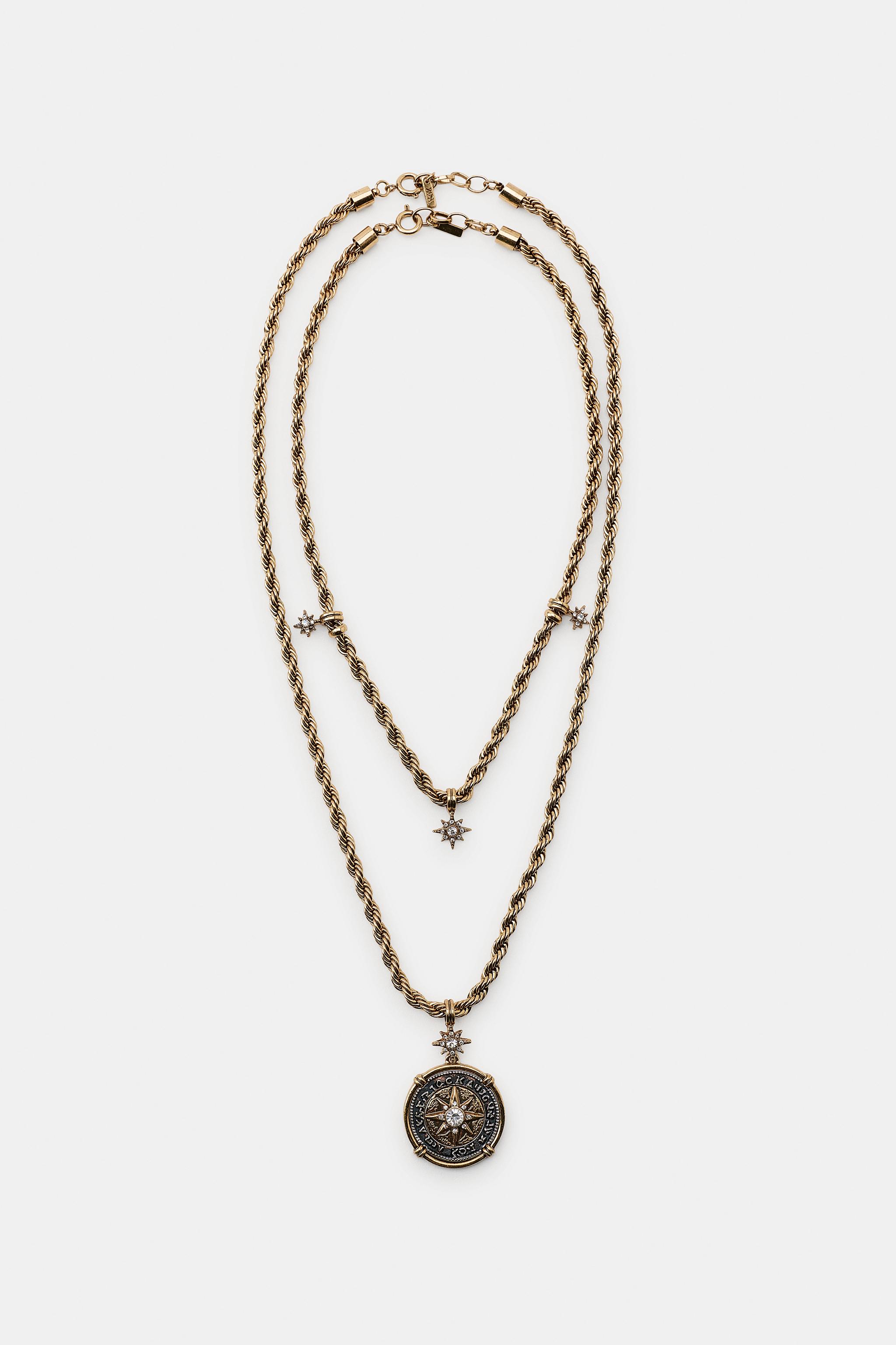PACK OF 2 STAR CHARM CHAIN NECKLACES