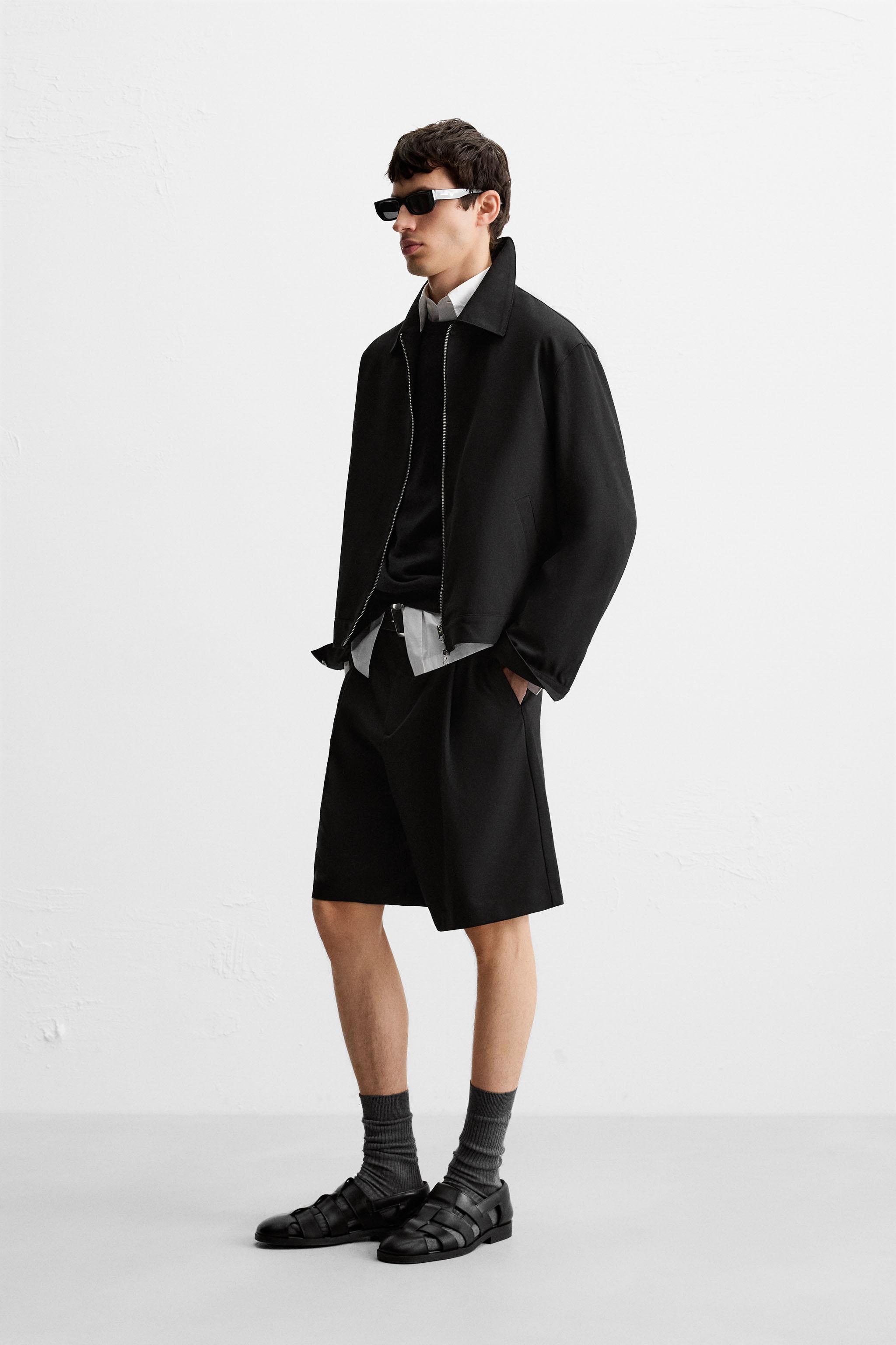 CHAMPION ® X ZARA プリーツ入りリラックスフィットパンツ　S-M CHAMPION X ZARA プリーツ入りリラックスフィットパンツ (ZARA/パンツ