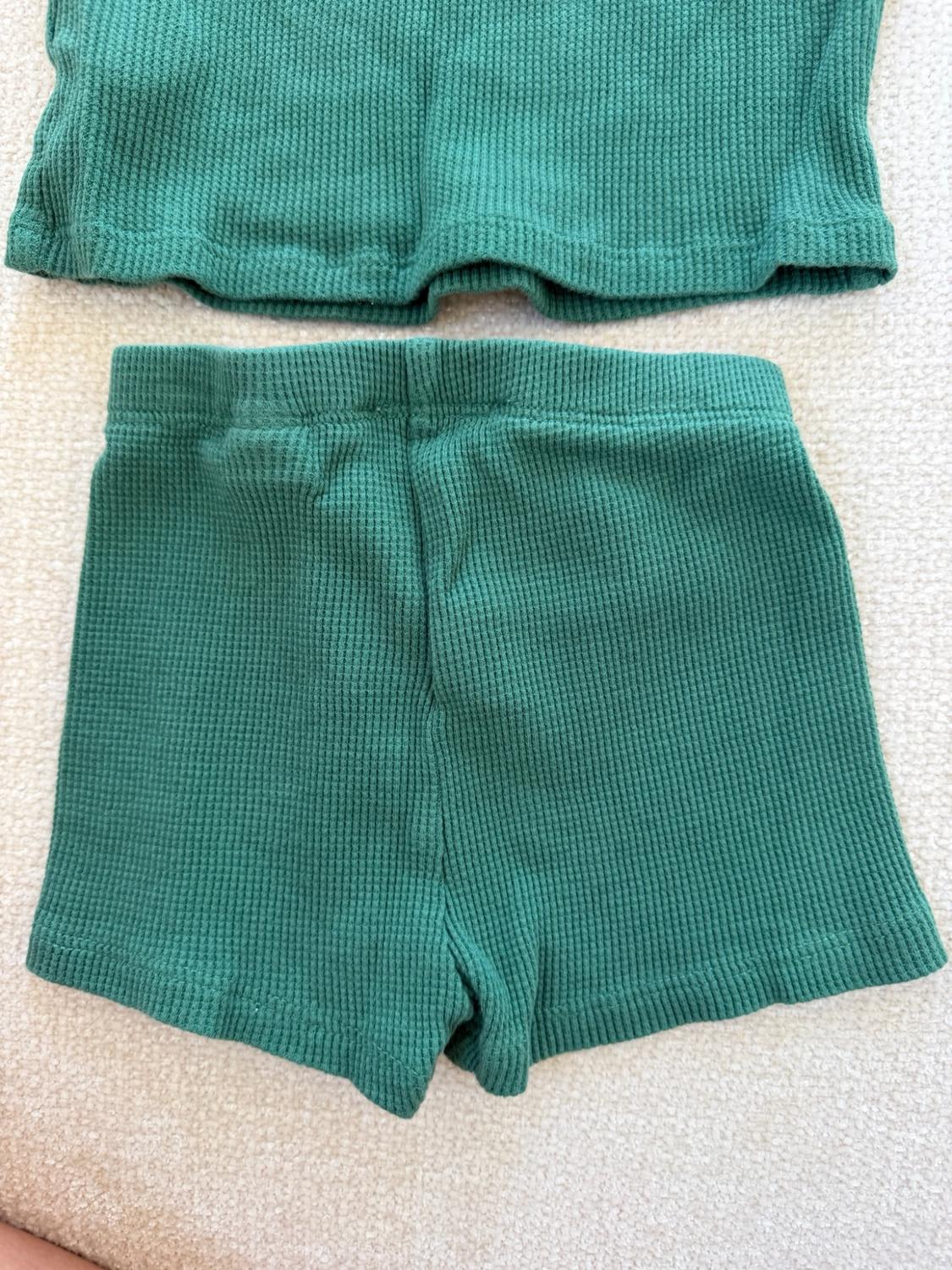 PLAIN WAFFLE T-SHIRT AND BERMUDA SET - Image 7