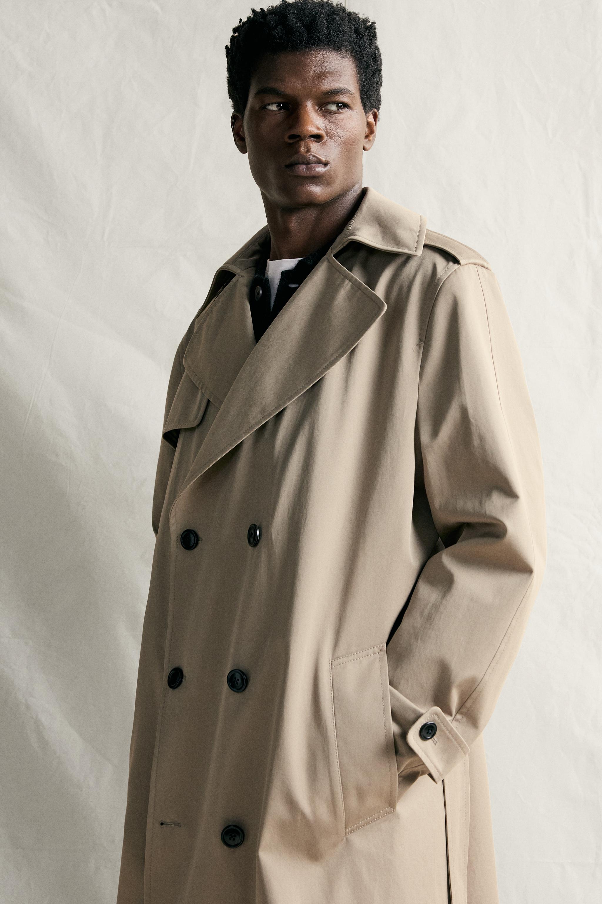 撥水加工入り MANTECO® トレンチコート - ライトベージュ | ZARA Japan