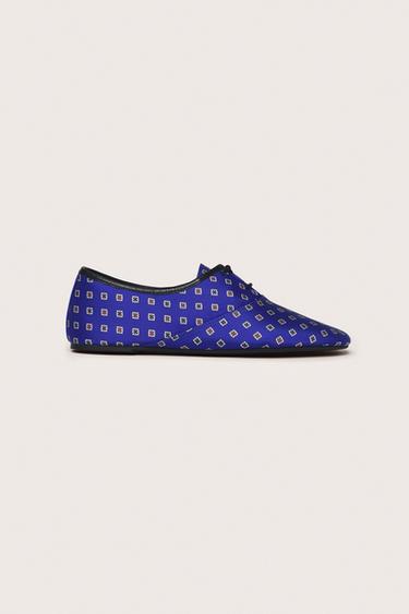DERBYS IMPRIMÉES LIMITED EDITION - Bleu roi de Zara - Image 1