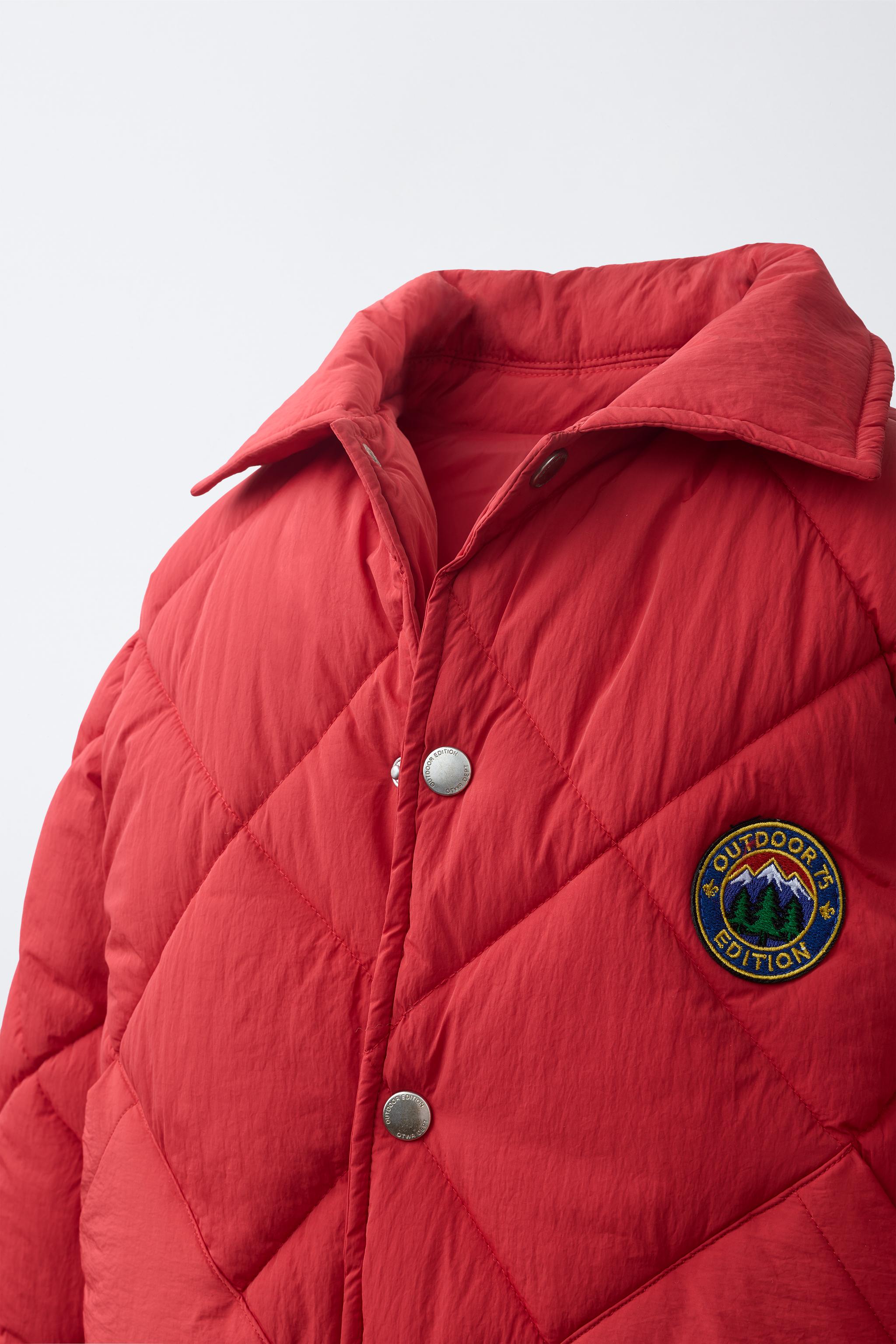 Детские куртки Zara QUILTED PATCH BOMBER JACKET — фото 5
