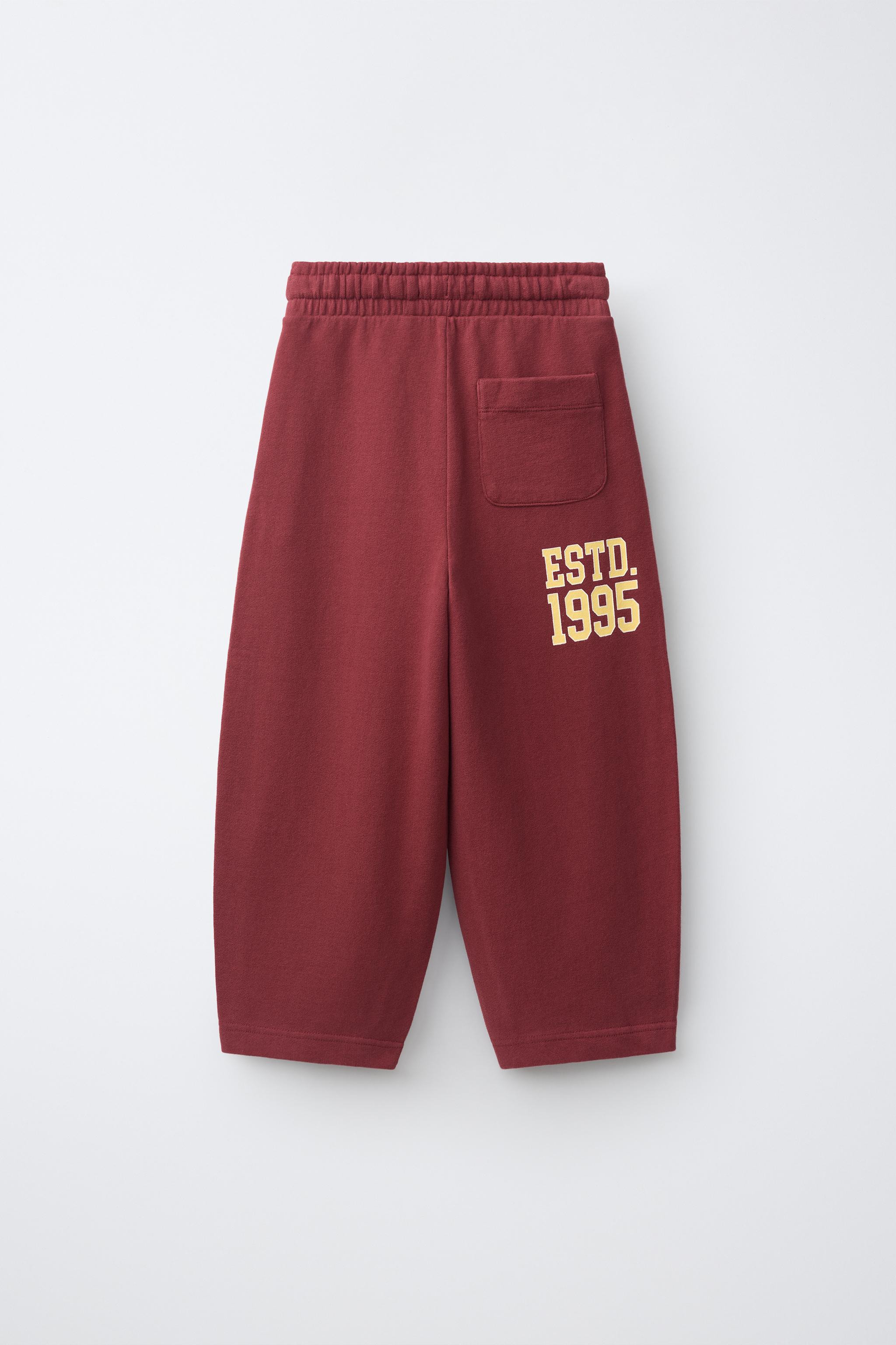 PANTALON JOGGING EN MOLLETON COUPE BARREL