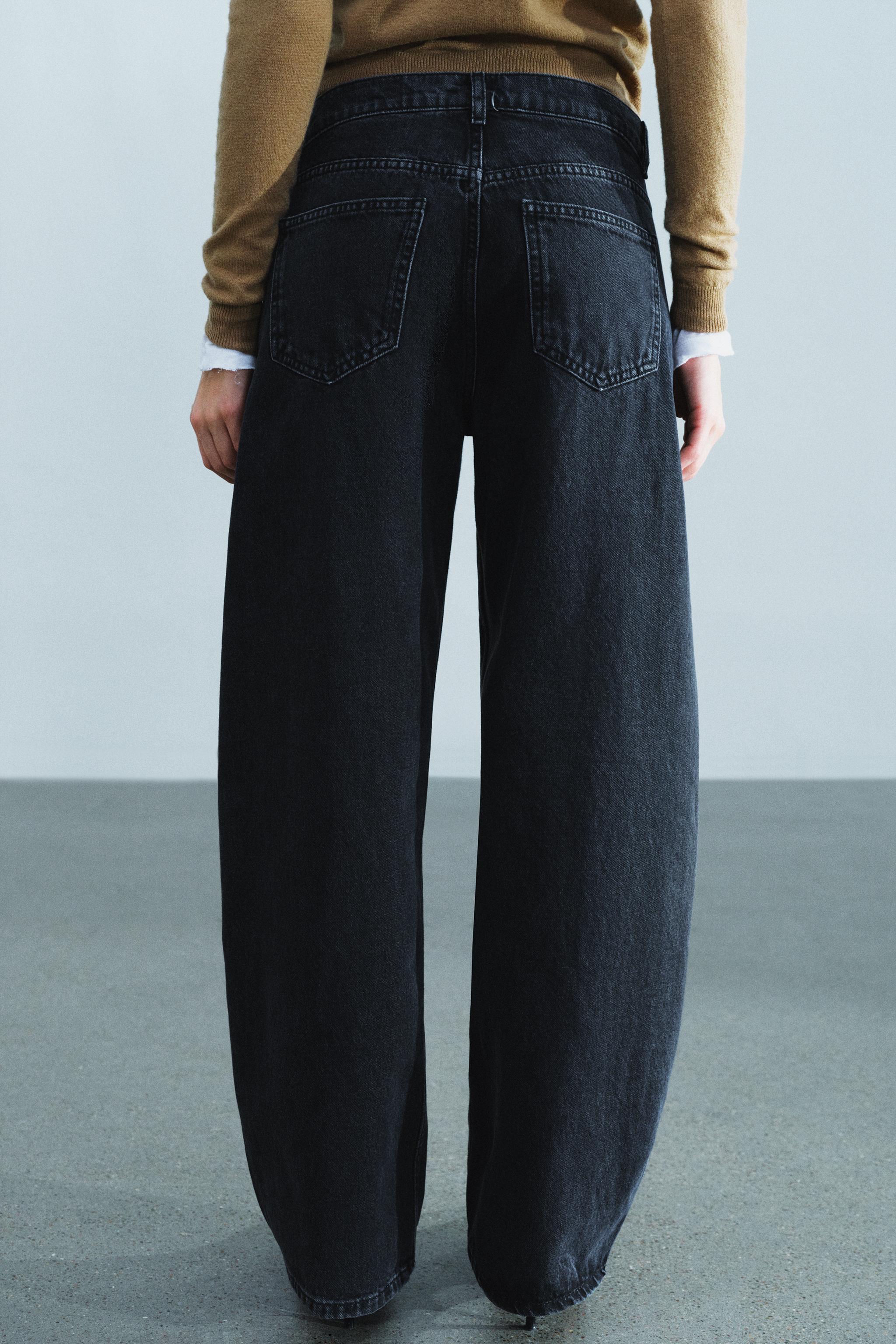 ZW COLLECTION CURVED STRAIGHT MID-RISE JEANS