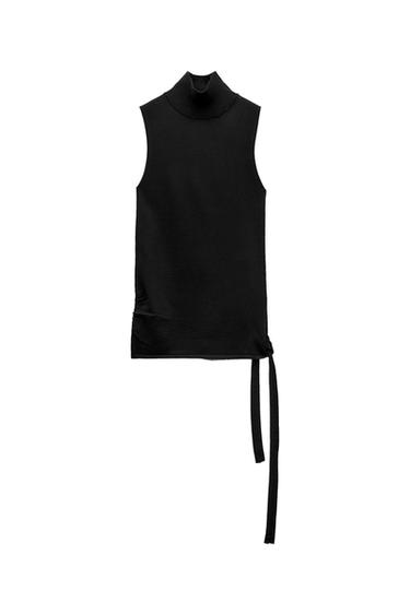KNIT TOP WITH KNOT