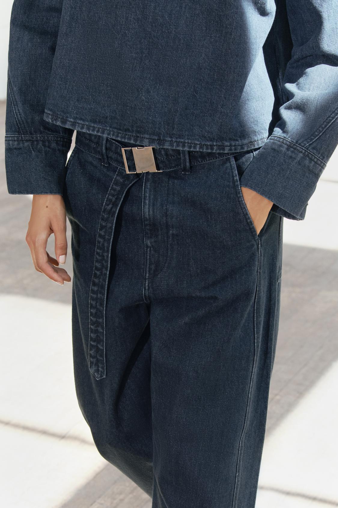 ZW COLLECTION STRAIGHT MID-WAIST JEANS