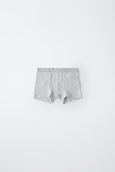 6-14 YEARS/ PACK OF FIVE TEXT BOXERS - Multicoloured by Zara - Image 2