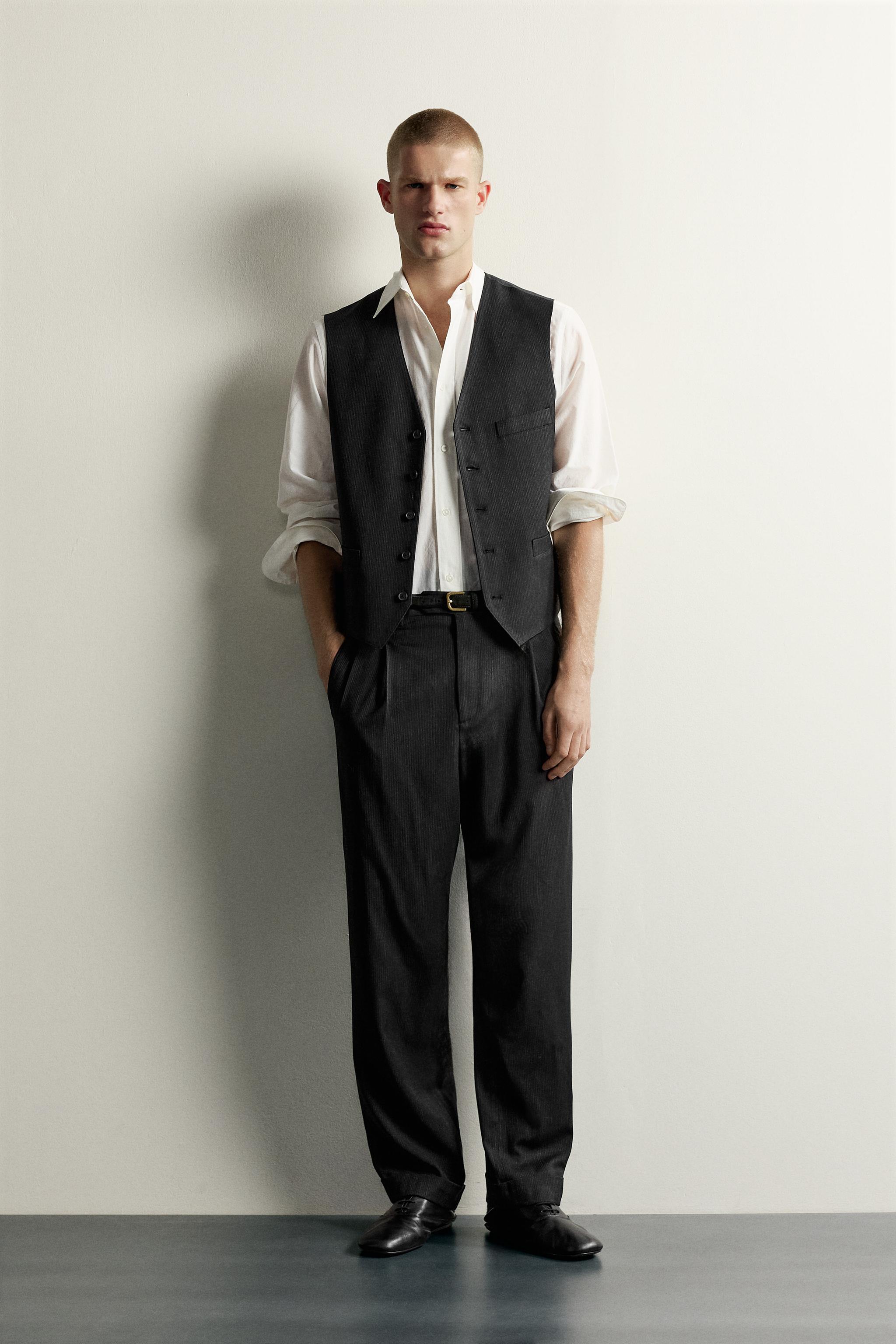 ストライプ柄リラックスフィットスーツ | ZARA Japan / 日本