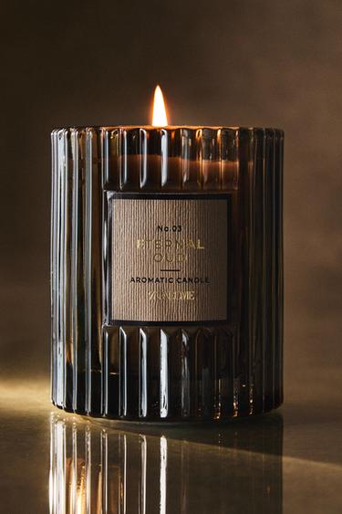 (175 G) BOUGIE PARFUMÉE ETERNAL OUD - Marron chiné de Zara - Image 5