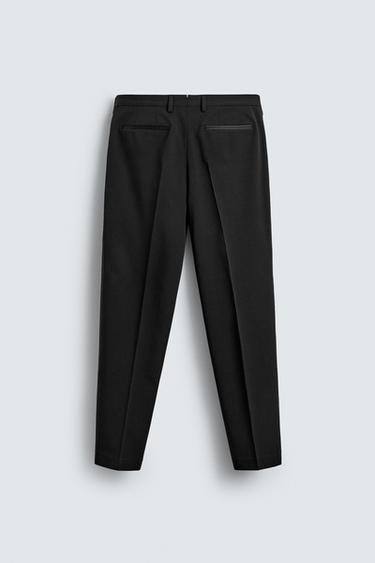 PANTALON REGULAR FIT DE SMOKING À BANDES - Noir de Zara - Image 5